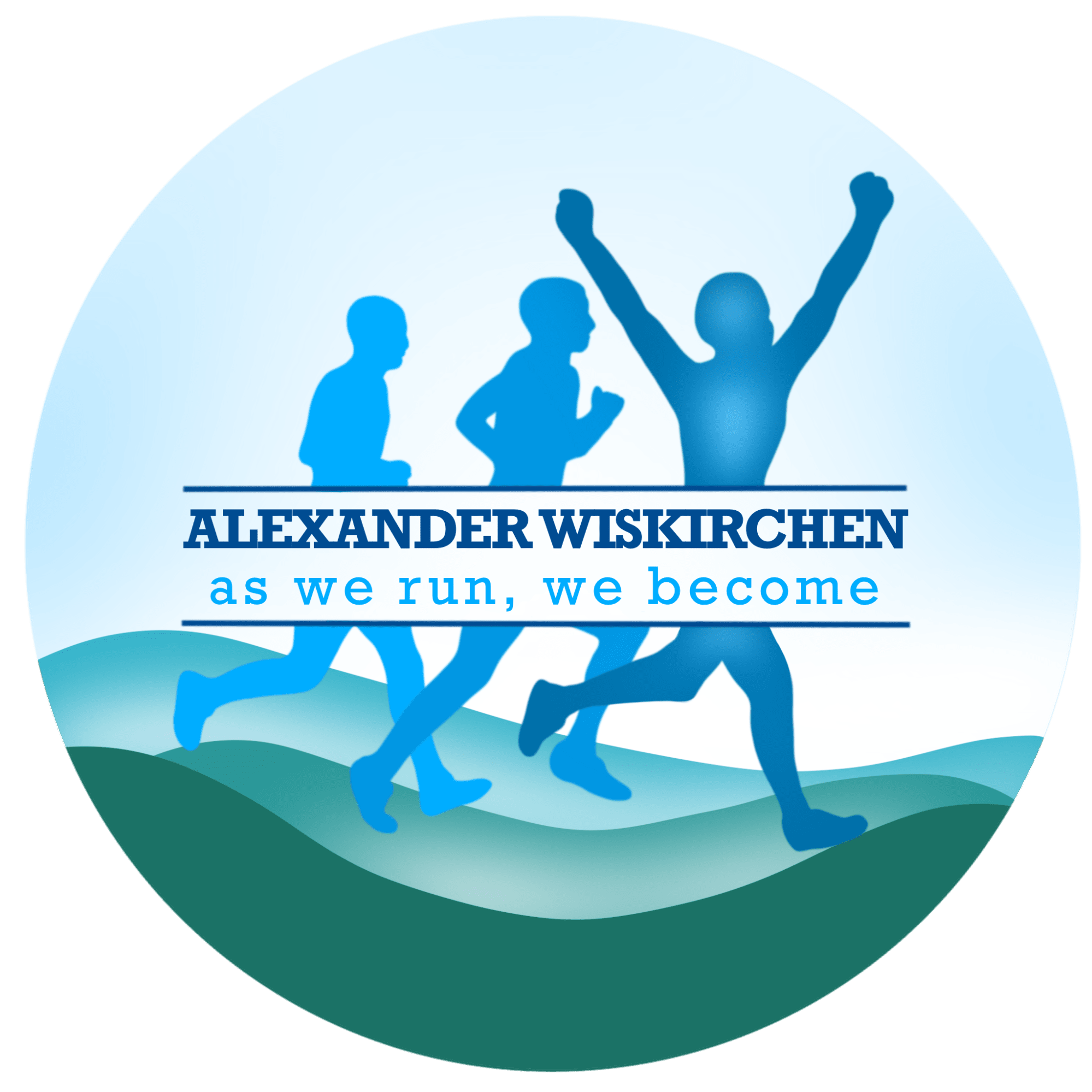 Alex Wiskirchen as we run, we become Logo